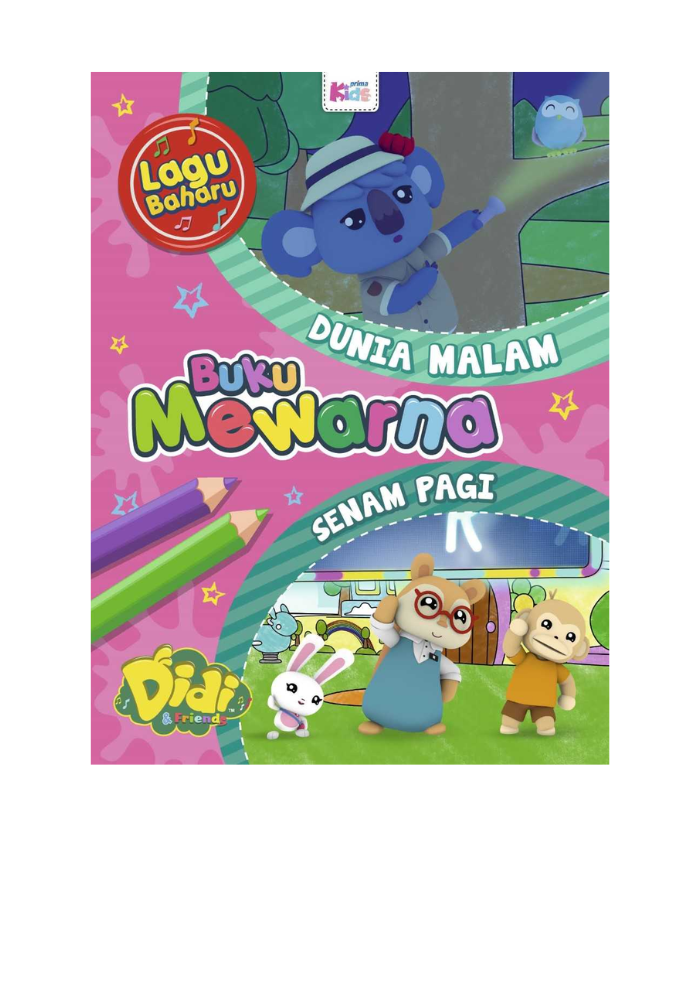 Buku Mewarna Didi & Friends: Dunia Malam & Senam Pagi