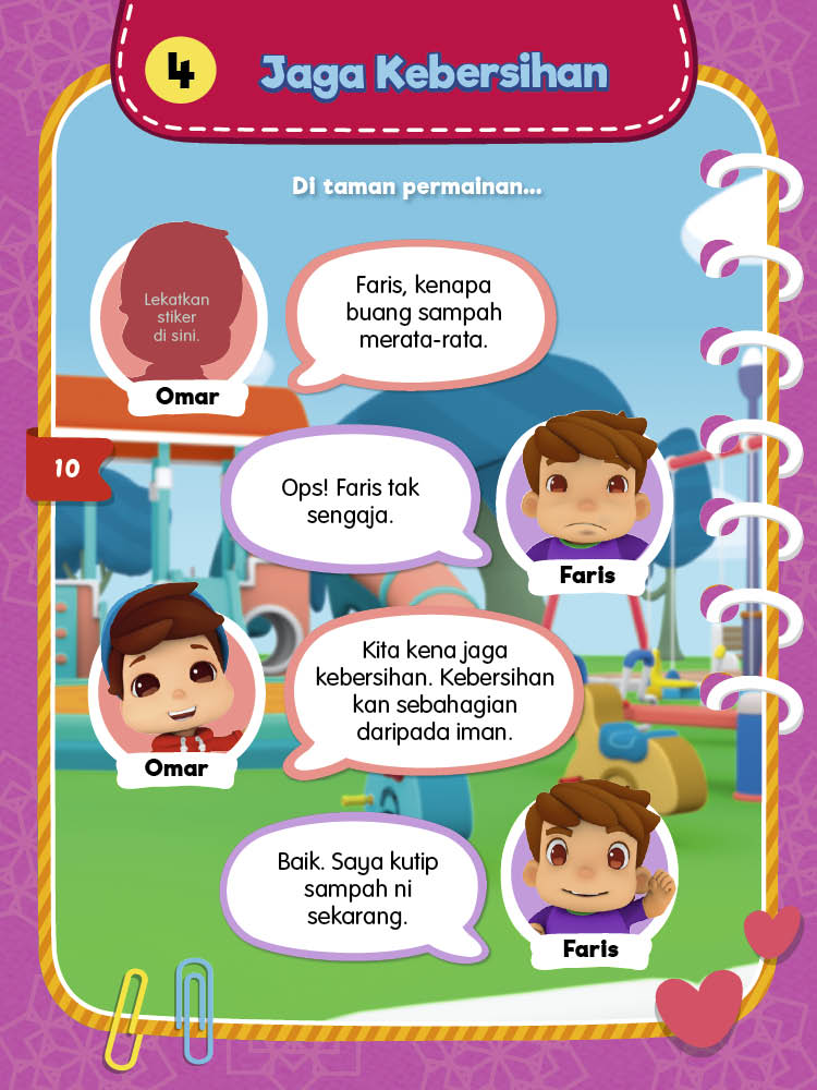 Hadis Pilihan Omar & Hana (Stiker)