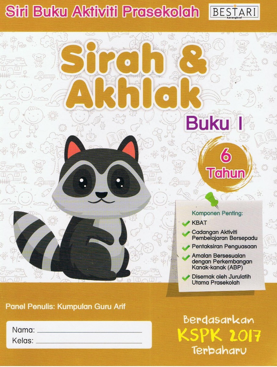 Buku Aktiviti Prasekolah 6 Tahun - Sirah & Akhlak (Buku 1)