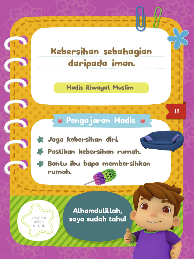 Hadis Pilihan Omar & Hana (Stiker)