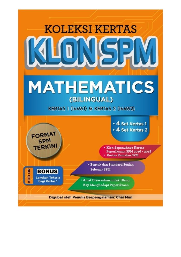 Koleksi Kertas Klon SPM Mathematics (Bilingual)