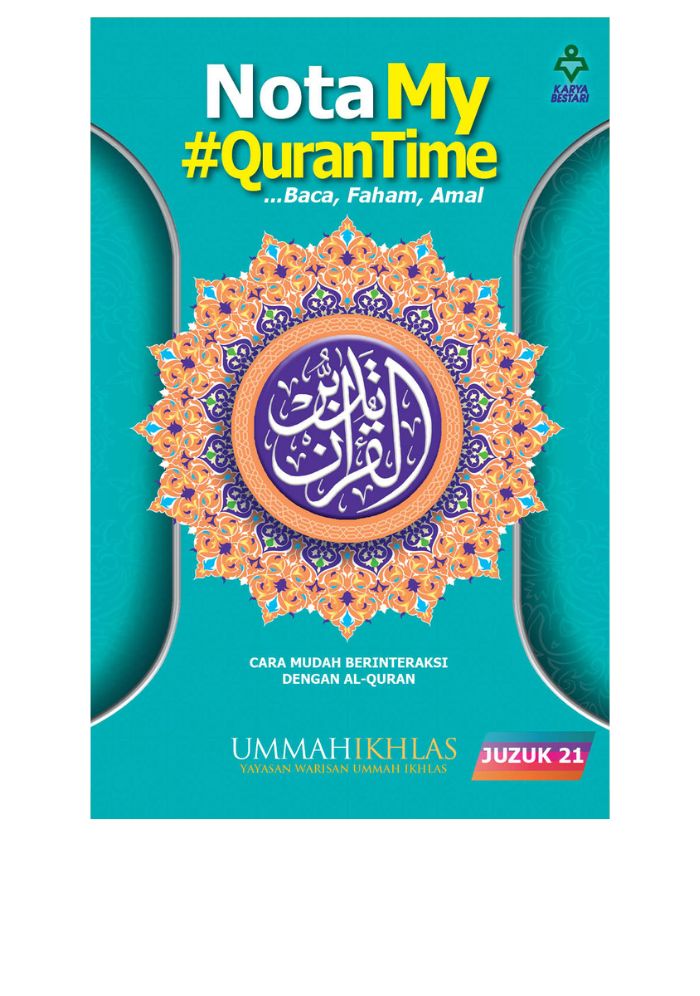 Nota My #QURANTIME Juzuk 21