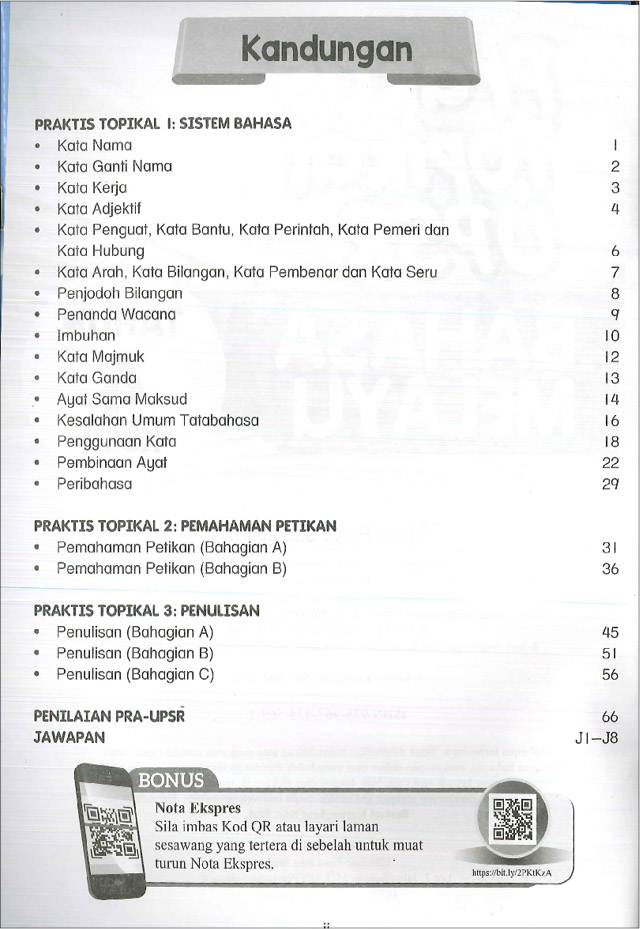 Praktis Topikal UPSR (2019) Bahasa Melayu Tahun 4