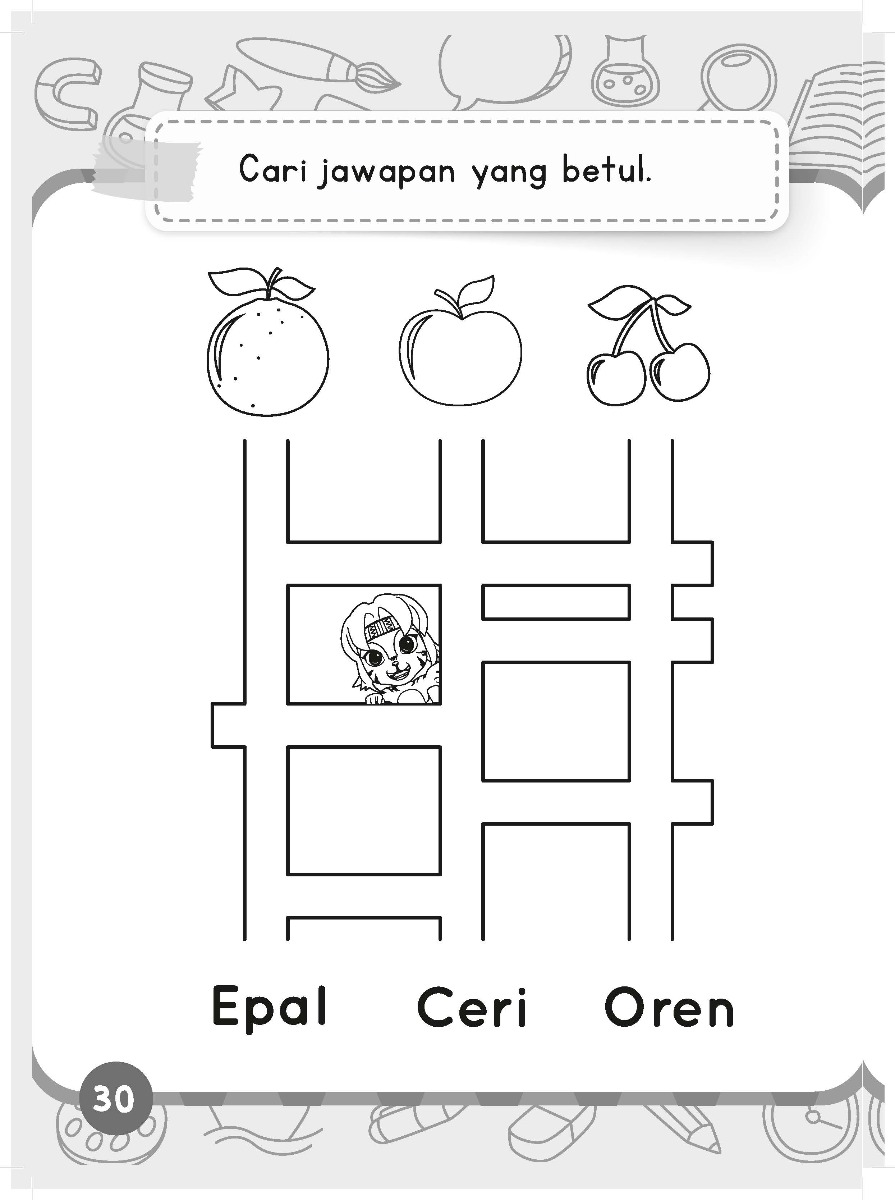 Chichi & Chacha: Warna & Aktiviti Buah-buahan Tempatan