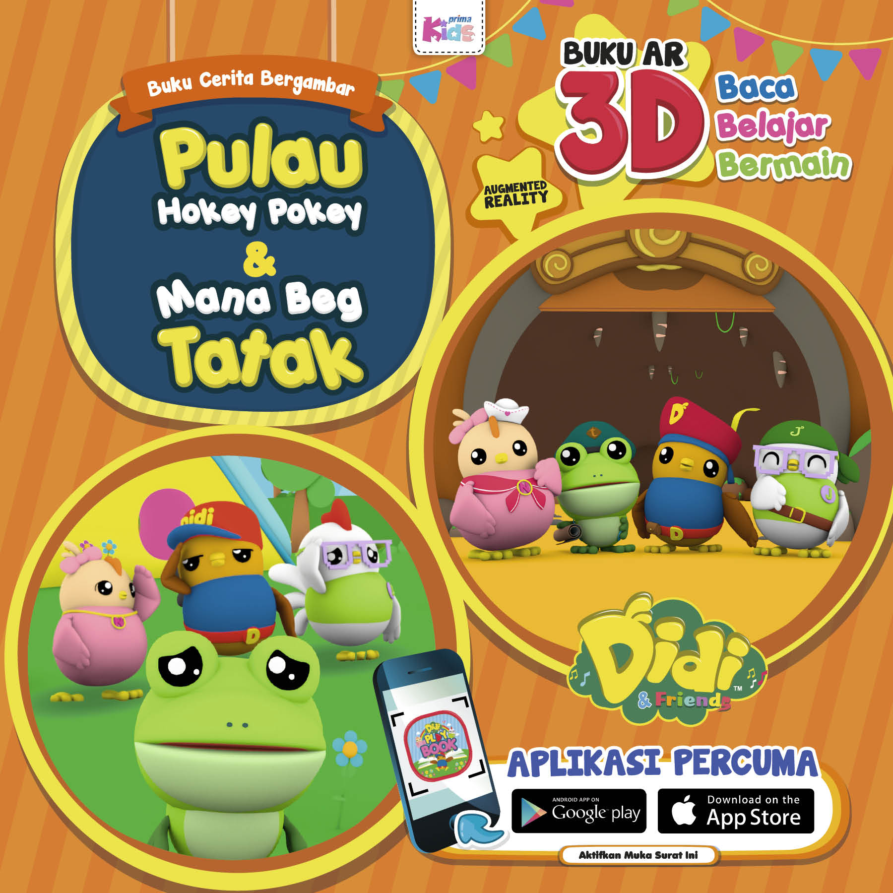 Buku Cerita Bergambar Didi & Friends: Pulau Hokey Pokey & Mana B