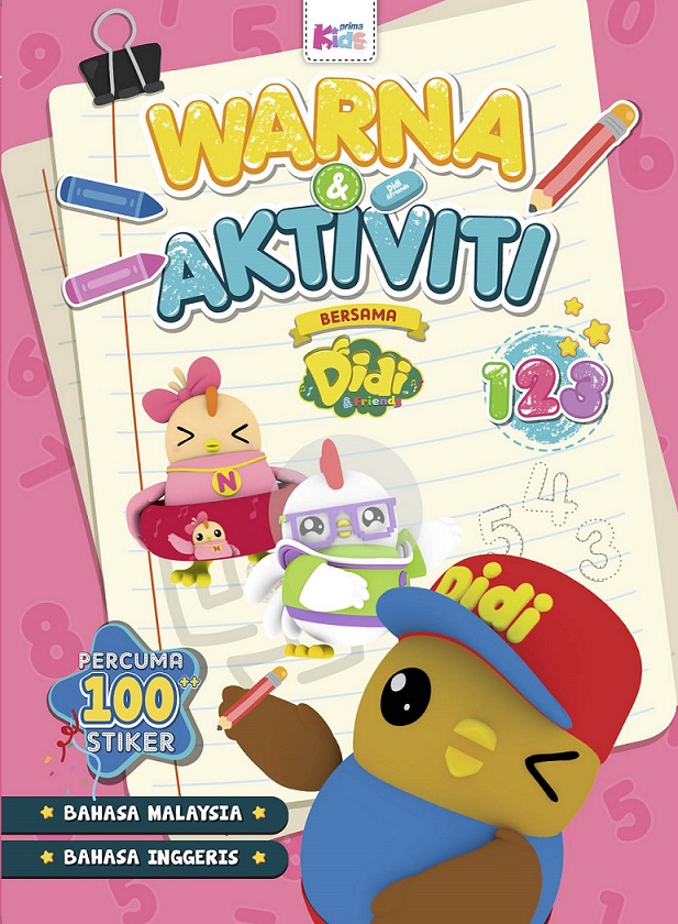 Buku Warna & Aktiviti bersama Didi & Friends : 123