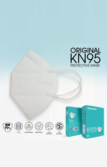 Karangkraf KN95 Face Mask 5ply (White) (Earloop) - 10pcs