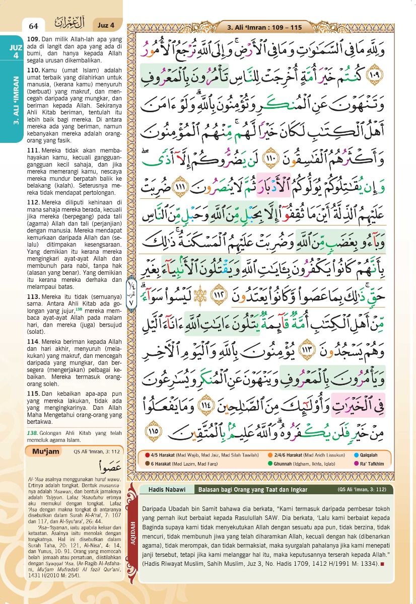 Al-Quran Al-Karim Multazam (Waqaf Ibtida') B4