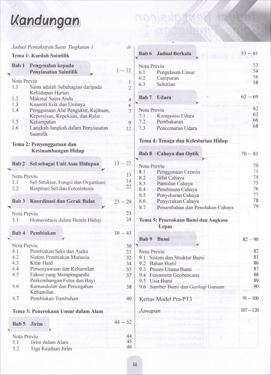 Modul Efektif PdPc Sains Tingkatan 1