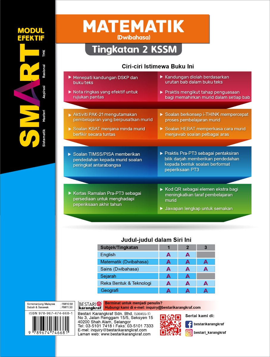 Modul Efektif SMART Matematik Tingkatan 2 (2020)