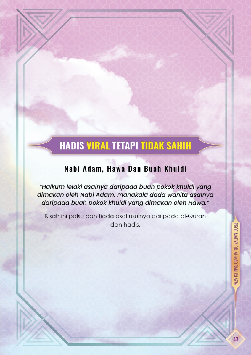 Nota My#HadithTime - Prof. Madya Dr. Ahmad Sanusi Azmi