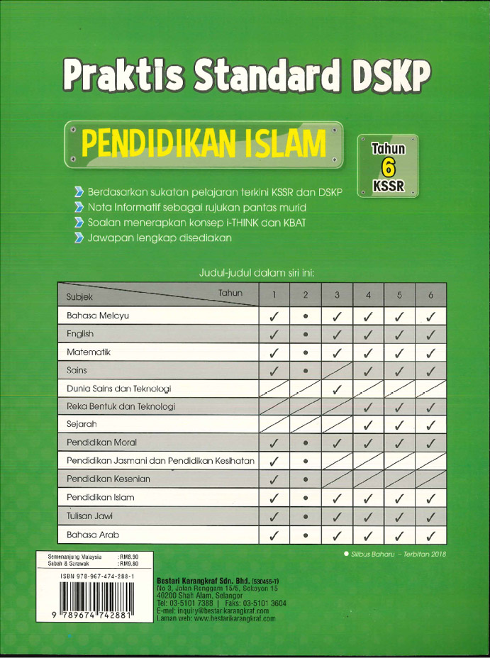 Praktis Standard Tahun 6 - Pendidikan Islam