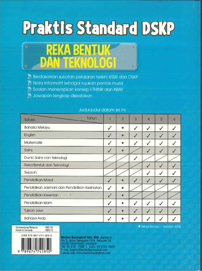 Praktis Standard Tahun 6 - Reka Bentuk Dan Teknologi