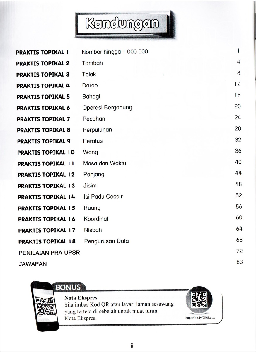 Praktis Topikal UPSR Matematik Tahun 5 (2020)