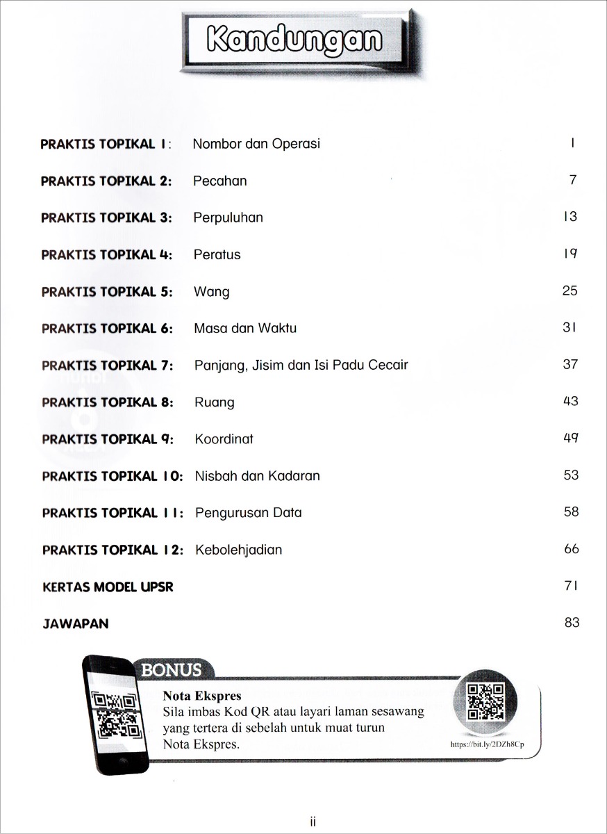 Praktis Topikal UPSR Matematik Tahun 6 (2020)