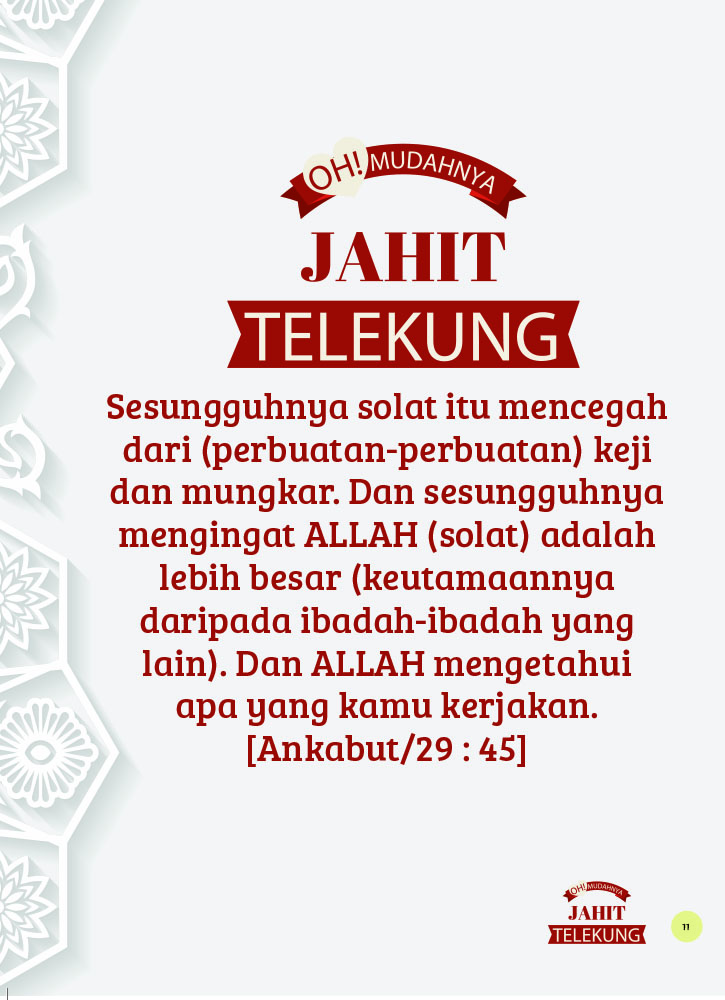 Oh! Mudahnya Jahit Telekung