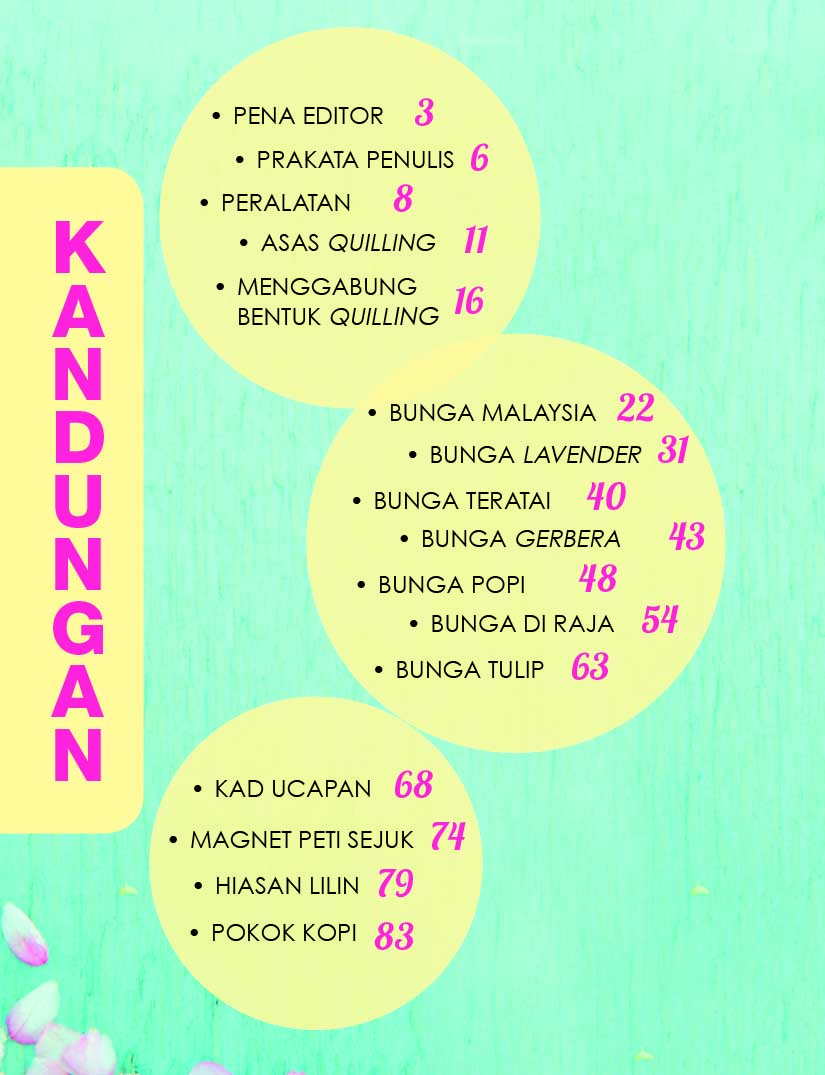 Variasi Seni Quilling Kraf Kertas