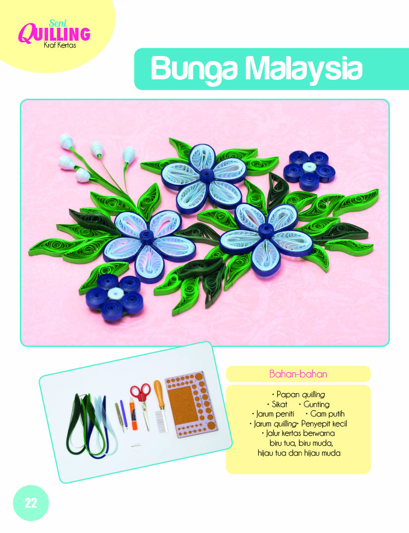 Variasi Seni Quilling Kraf Kertas