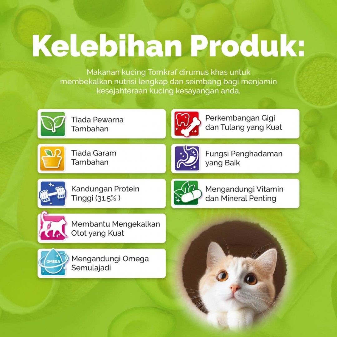 Tomkraf: Makanan Kucing Perisa Tuna