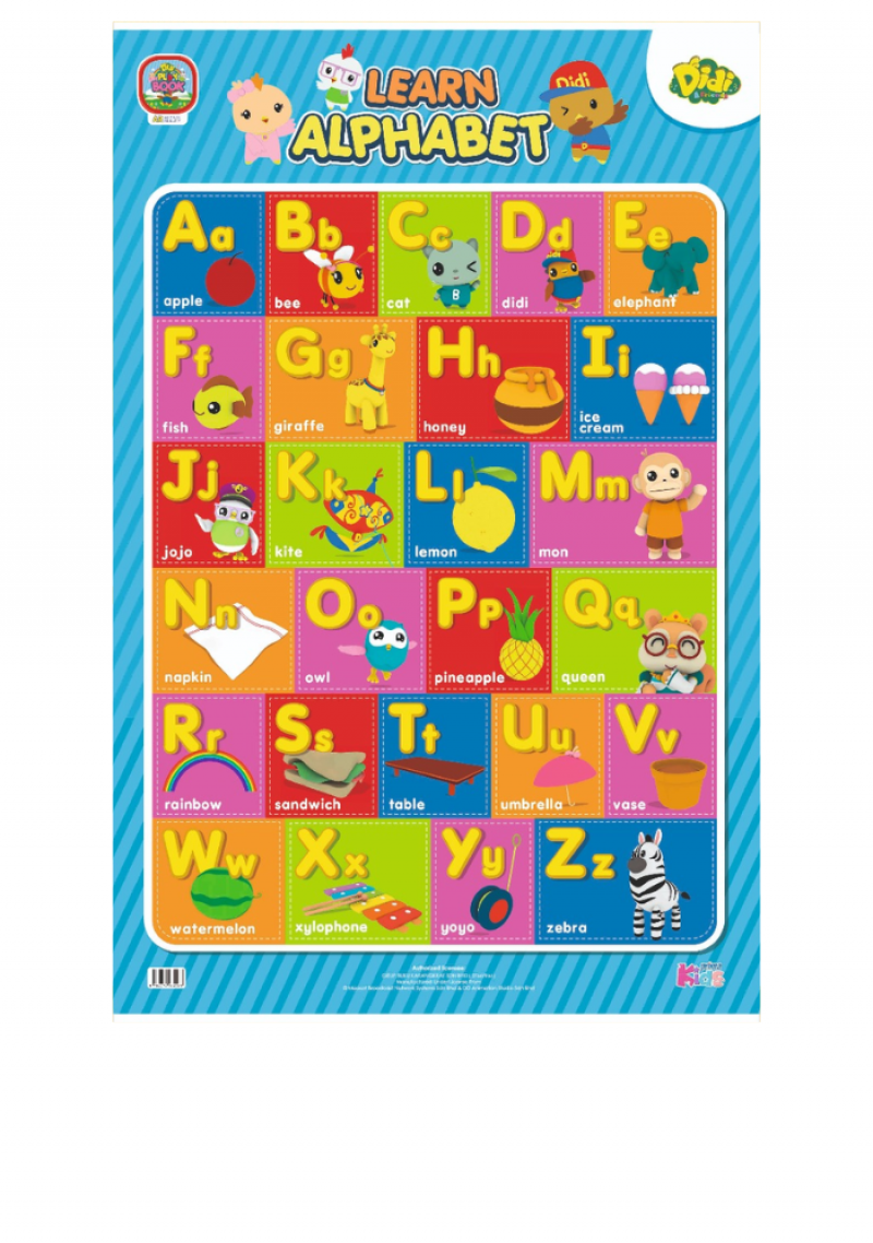 Poster Learn Alphabet Didi & Friends