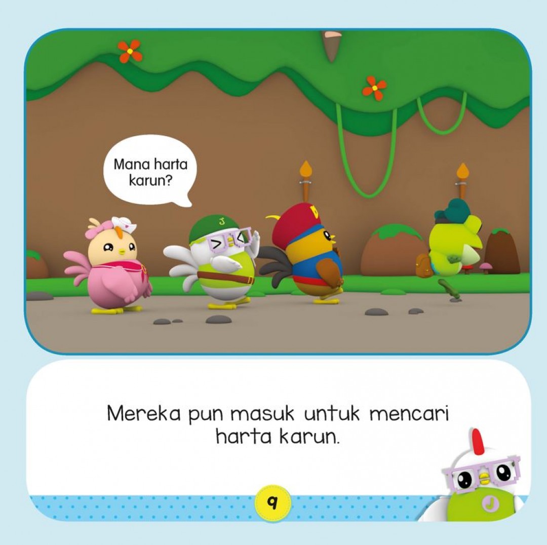 Buku Cerita Bergambar Didi & Friends: Pulau Hokey Pokey & Mana B