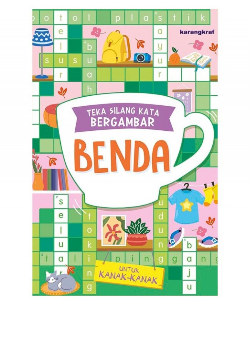 TEKA SILANG KATA BERGAMBAR:  BENDA
