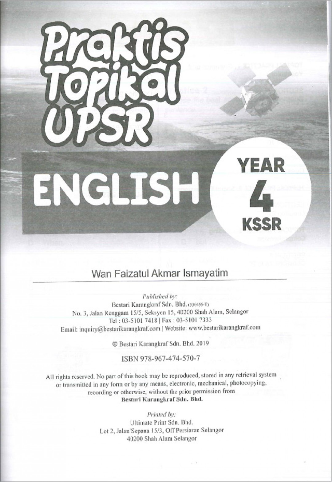 Praktis Topikal UPSR (2019) English Year 4