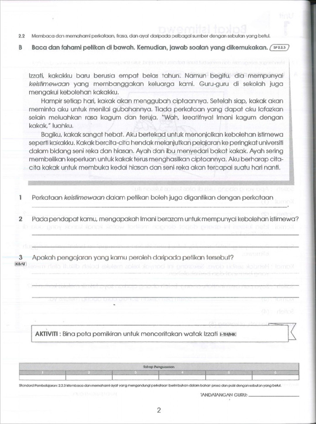 Praktis Standard Tahun 6 - Bahasa Melayu