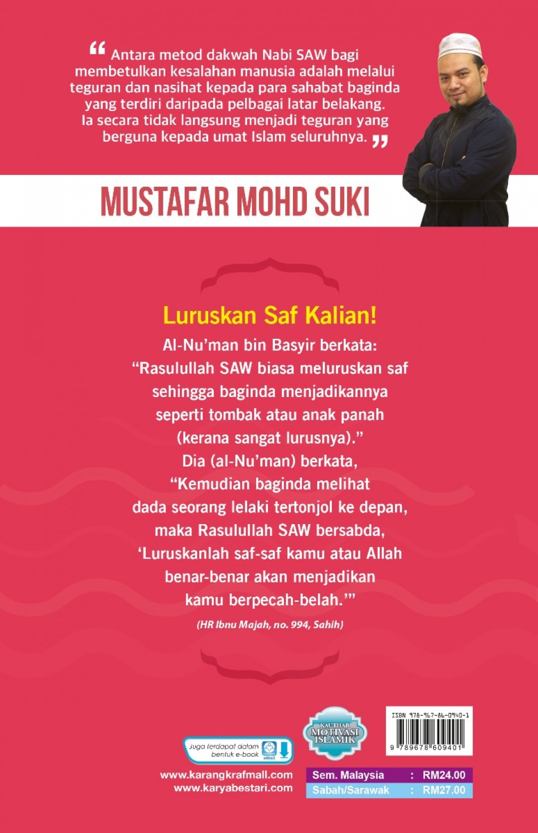 40 Kisah Teguran Rasulullah Buat Umat - Mustafar Mohd Suki