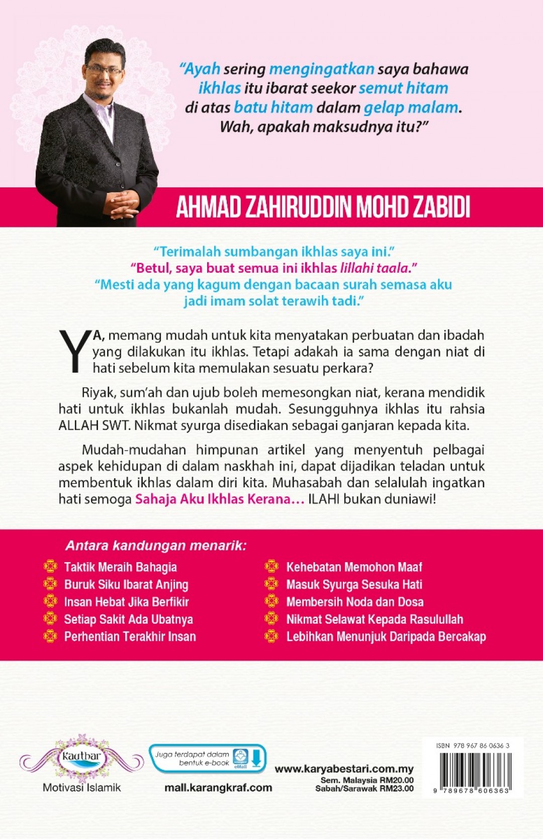 Sahaja Aku Ikhlas Kerana - Ahmad Zahiruddin Mohd Zabidi