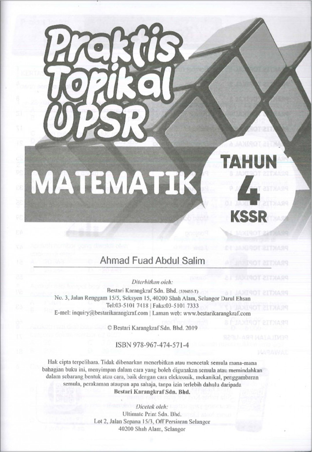 Praktis Topikal UPSR (2019) Matematik Tahun 4