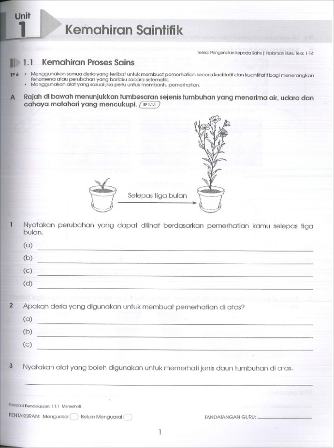 Praktis Standard Tahun 6 - Sains