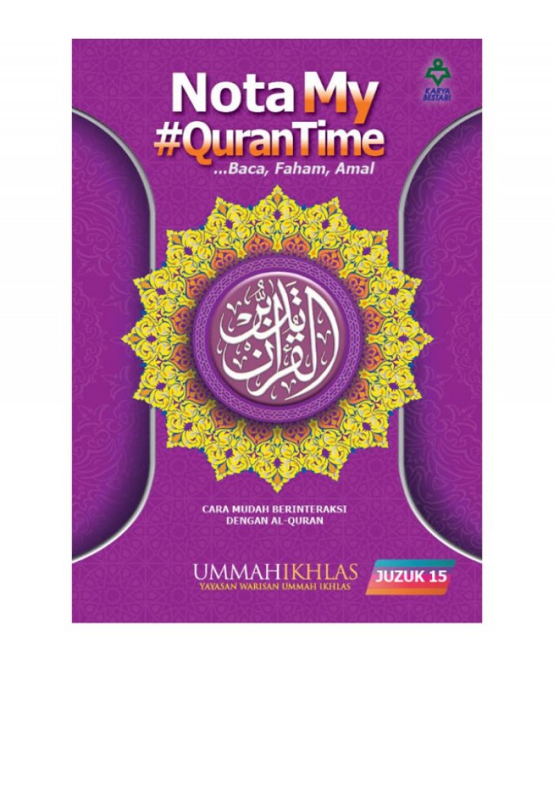 Nota My #QURANTIME Juzuk 15