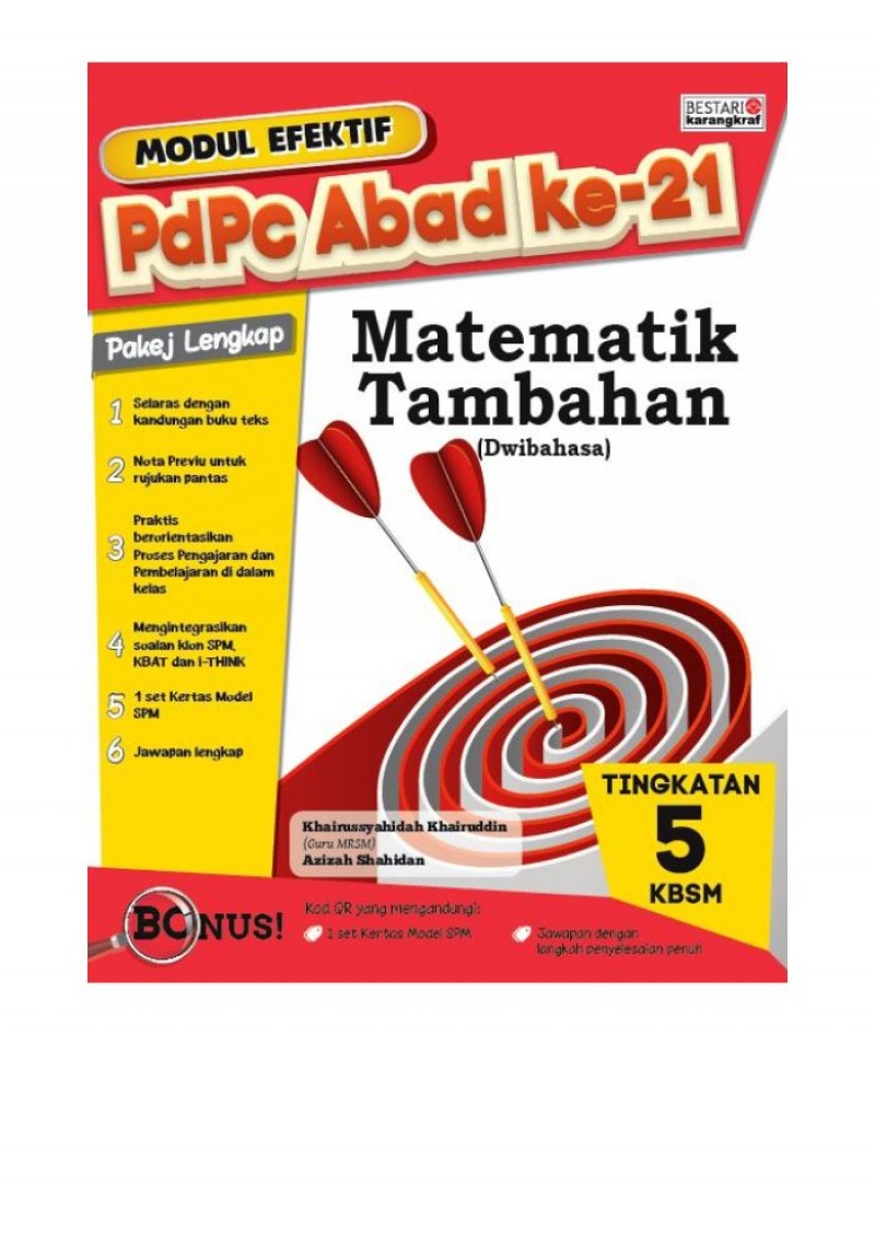 Modul Efektif PdPc Matematik Tambahan Tingkatan 5