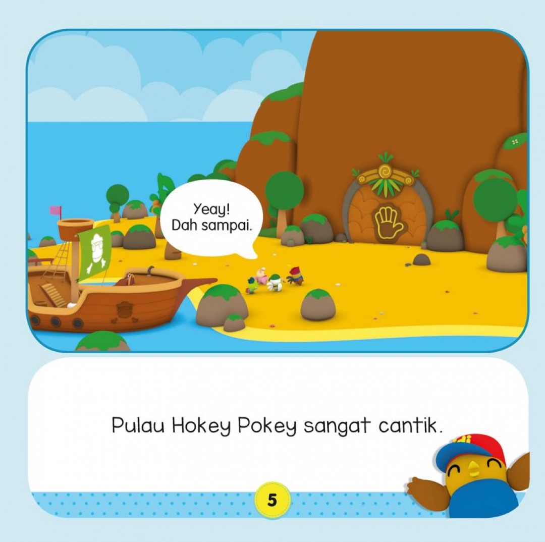 Buku Cerita Bergambar Didi & Friends: Pulau Hokey Pokey & Mana B