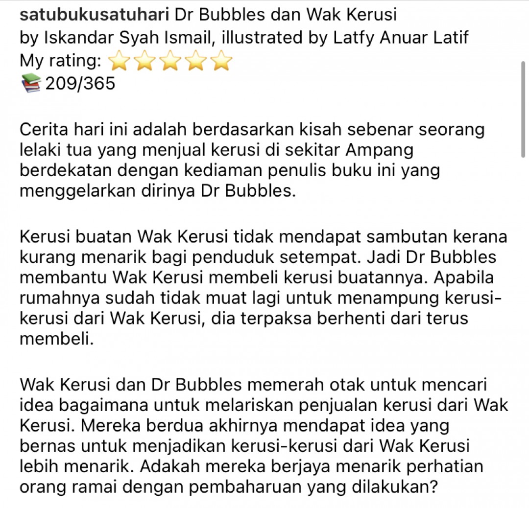 Dr. Bubbles & Wak Kerusi