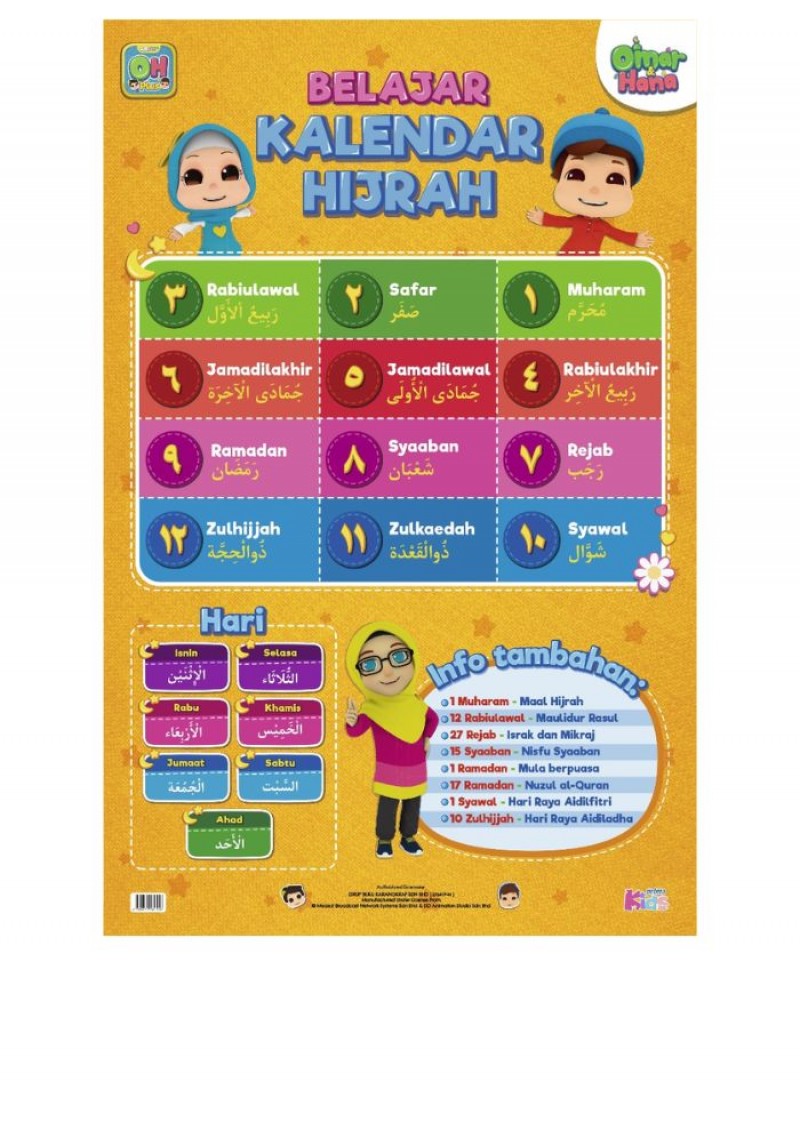 Poster Mari Belajar Kalendar Hijrah