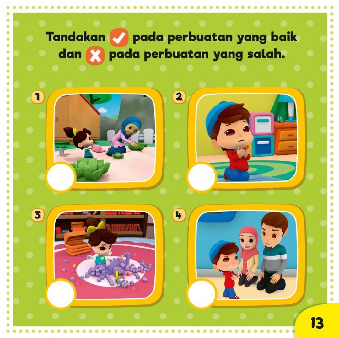 Omar & Hana Buku Belajar : Sayang Mama Papa