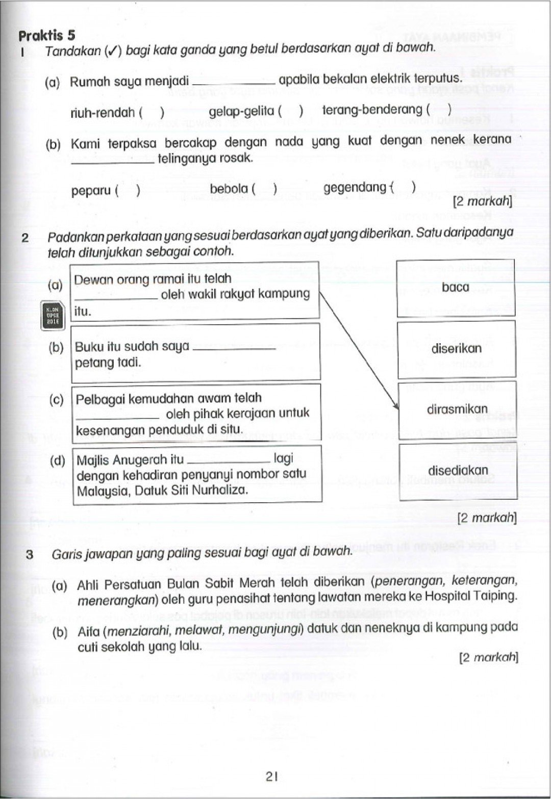 Praktis Topikal UPSR (2019) Bahasa Melayu Tahun 4