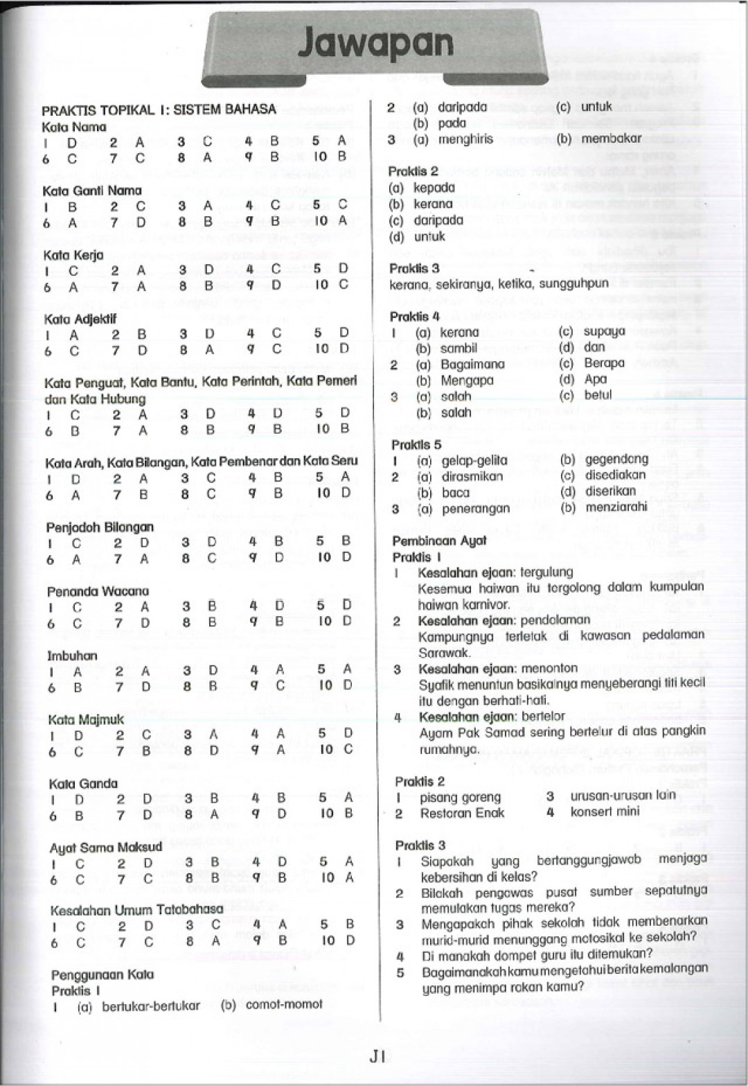 Praktis Topikal UPSR (2019) Bahasa Melayu Tahun 4