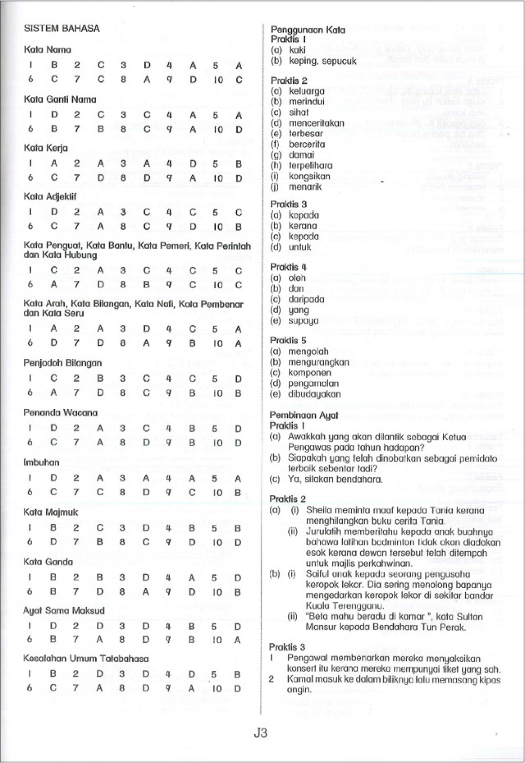 Praktis Topikal UPSR (2019) Bahasa Melayu Tahun 6