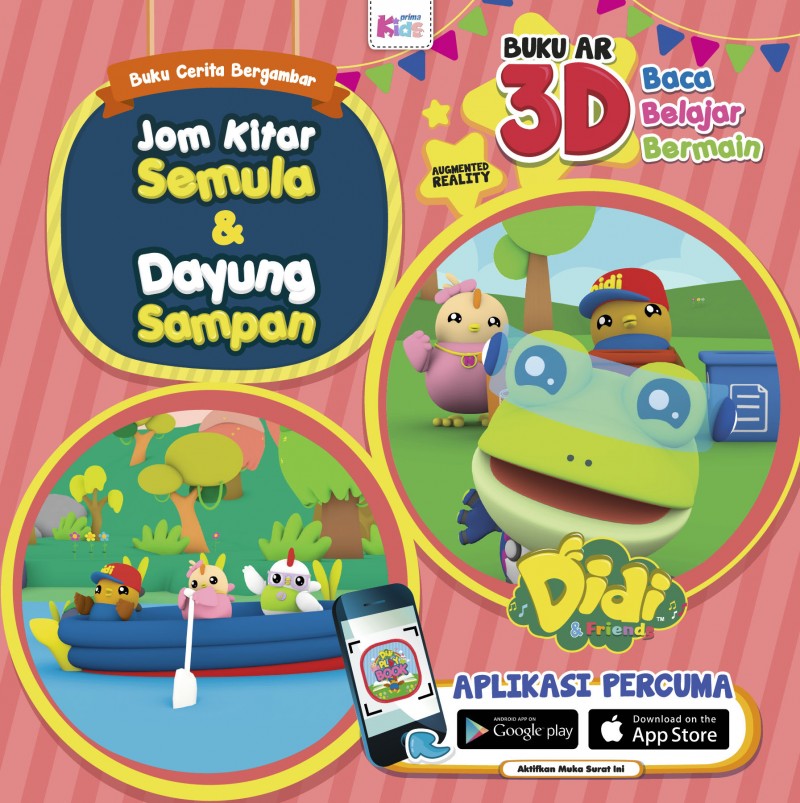 Buku Cerita Bergambar Didi & Friends: Jom Kitar Semula & Dayung