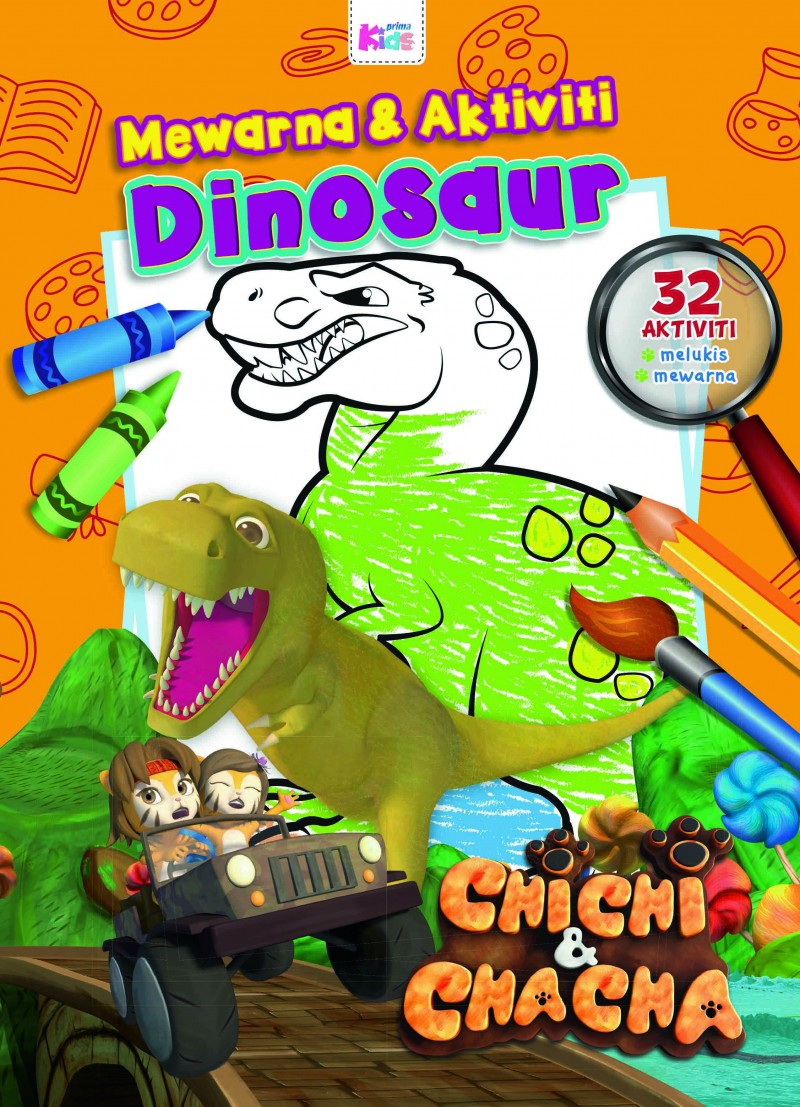Chichi & Chacha: Warna & Aktiviti Dinosaur