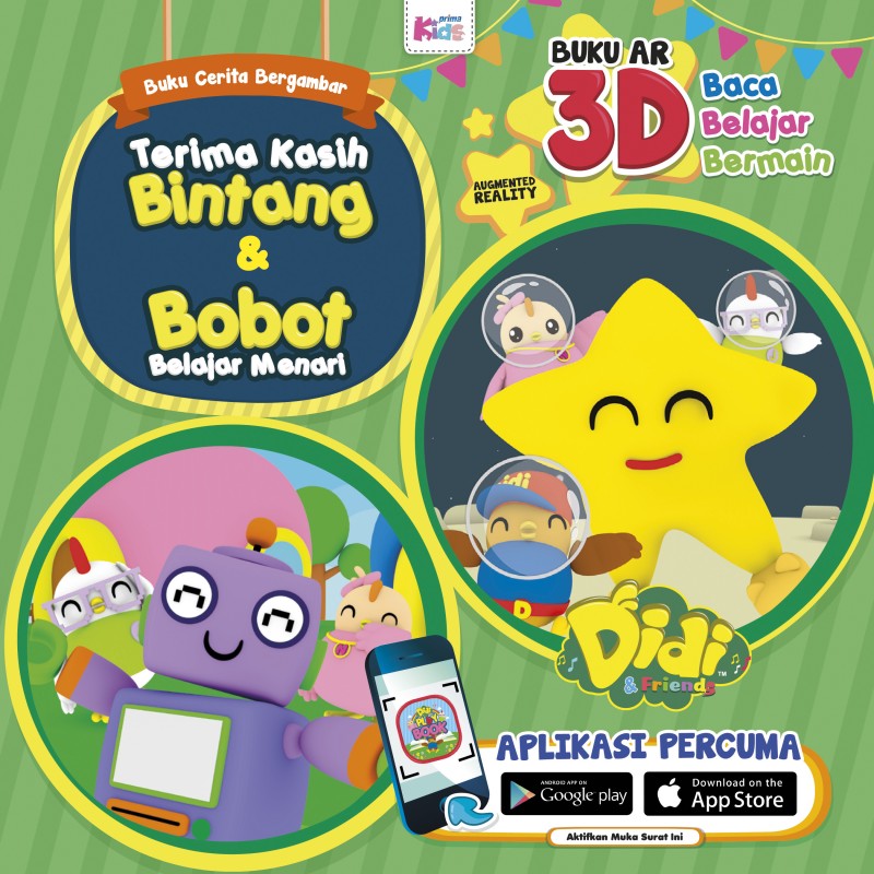 Buku Cerita Bergambar Didi & Friends: Terima Kasih Bintang & Bob