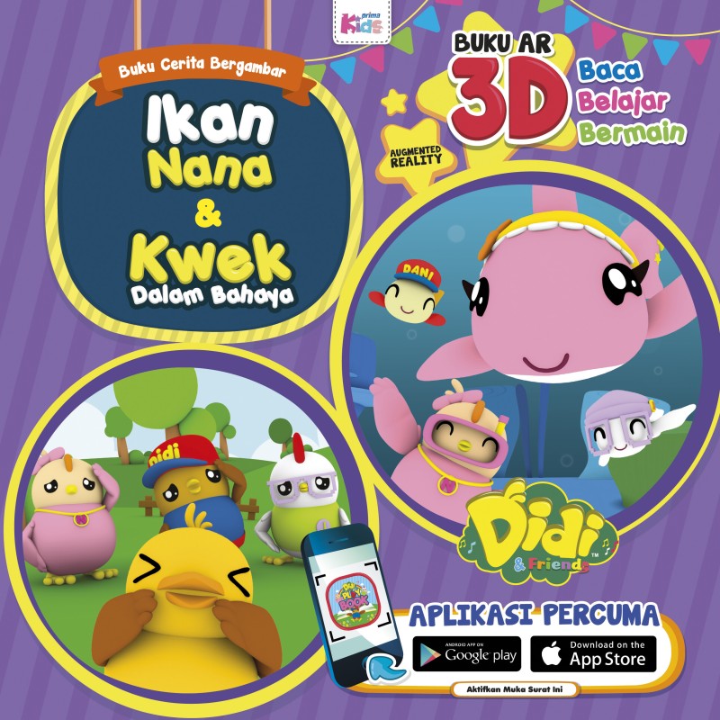 Buku Cerita Bergambar Didi & Friends: Ikan Nana & Kwek Dalam Bah