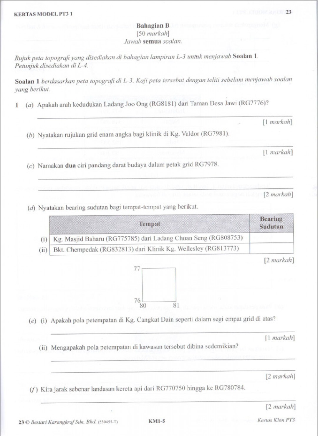 Koleksi Kertas KLON PT3 Geografi 2020