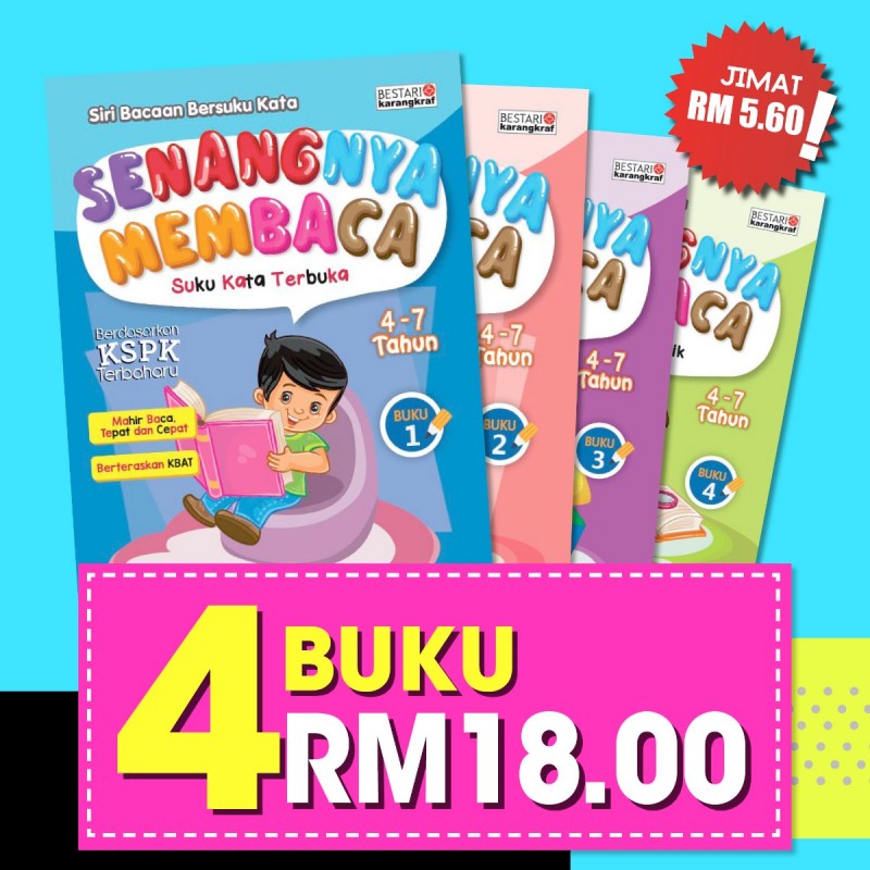 SENANGNYA MEMBACA 4-7 TAHUN 4: BUKU RM18