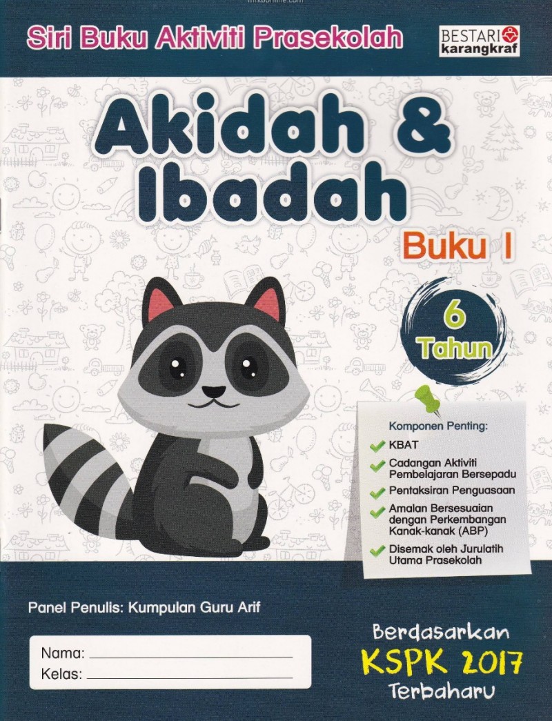 Buku Aktiviti Prasekolah 6 Tahun - Akidah & Ibadah (Buku 1)