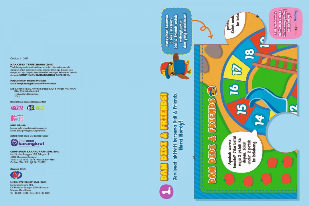 Buku Aktiviti Didi & Friends: Keretapi Didi & Traktor Pak Atan (