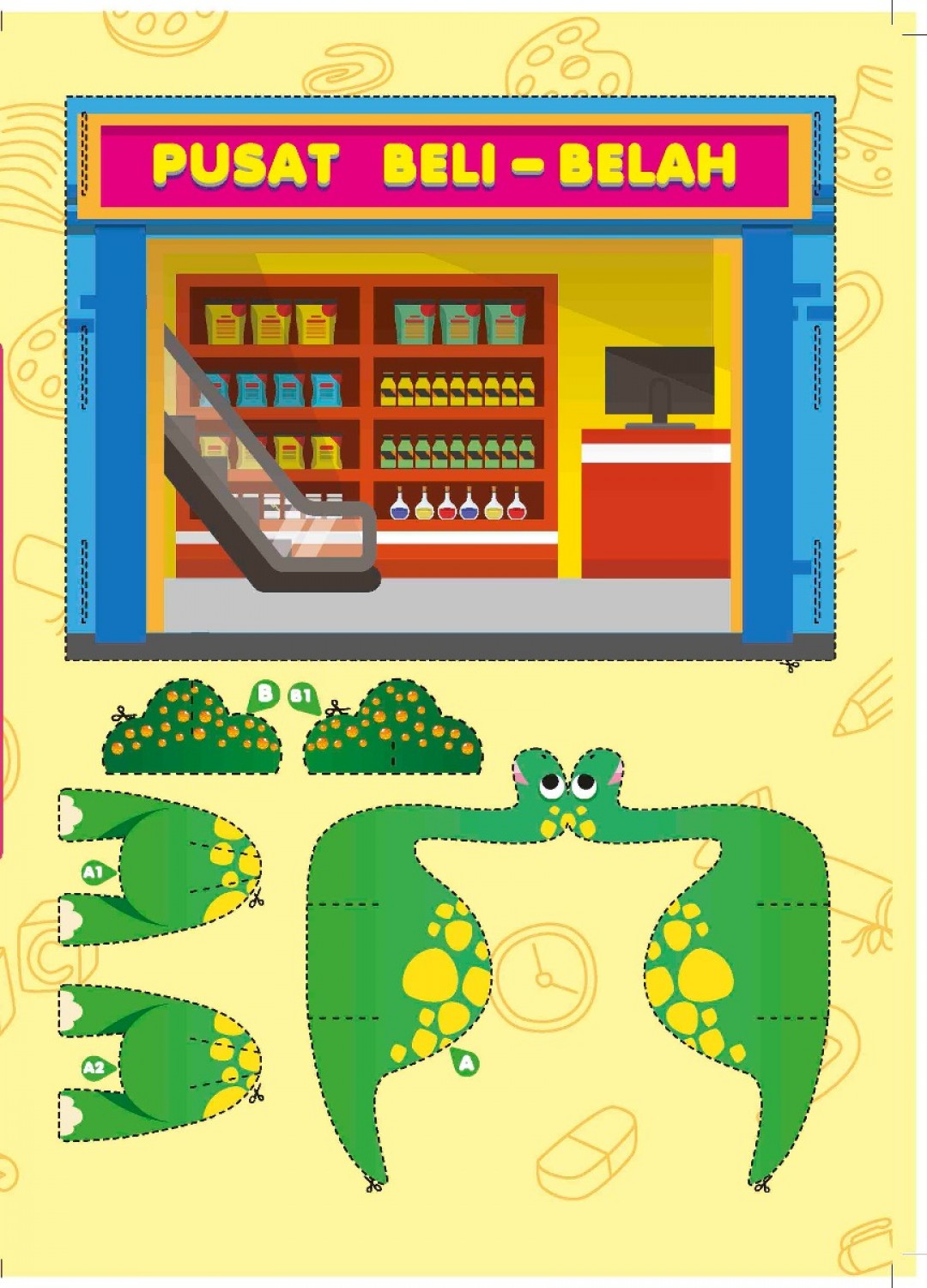 Chichi & Chacha: Warna & Aktiviti Dinosaur